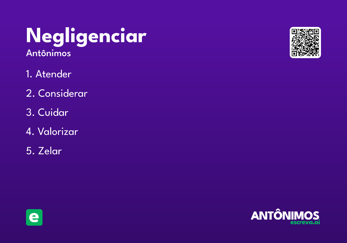 negligenciar