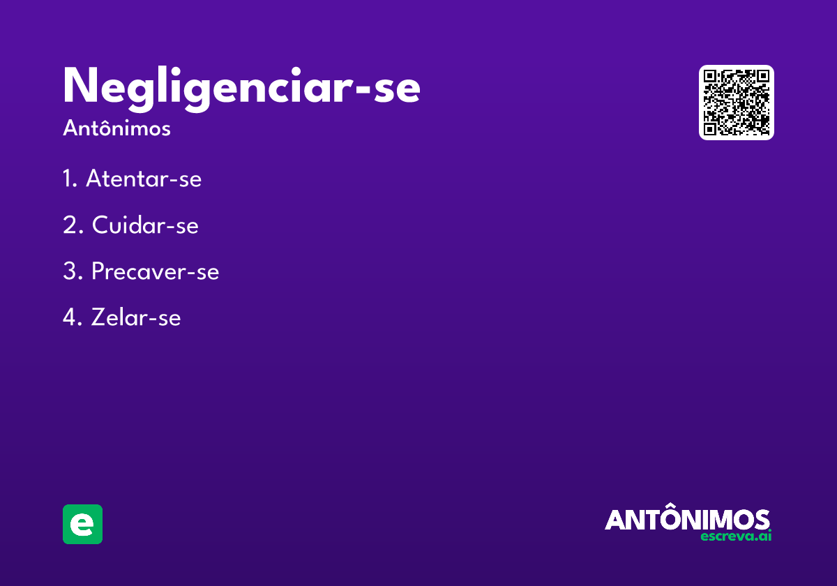 negligenciar-se