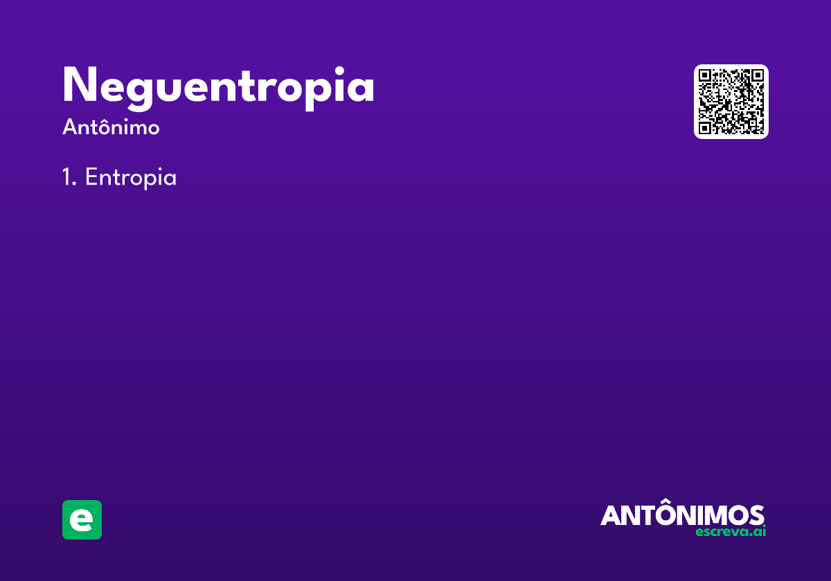 neguentropia