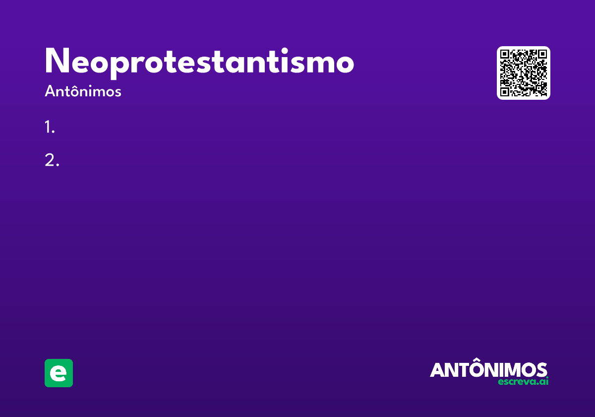 neoprotestantismo