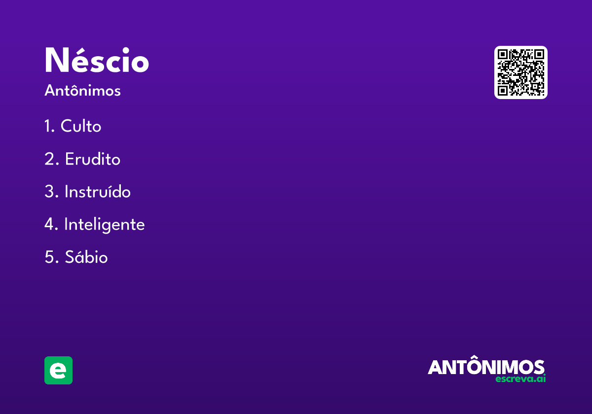néscio