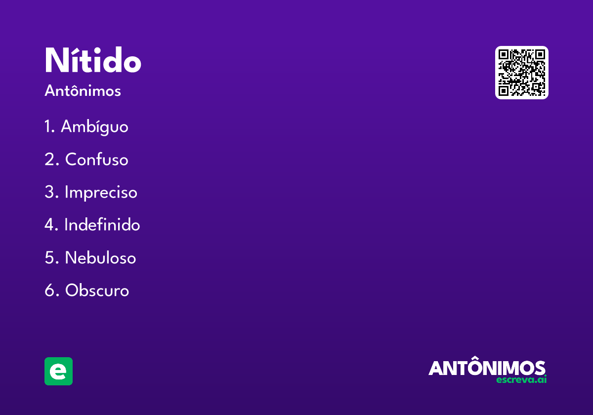 nítido