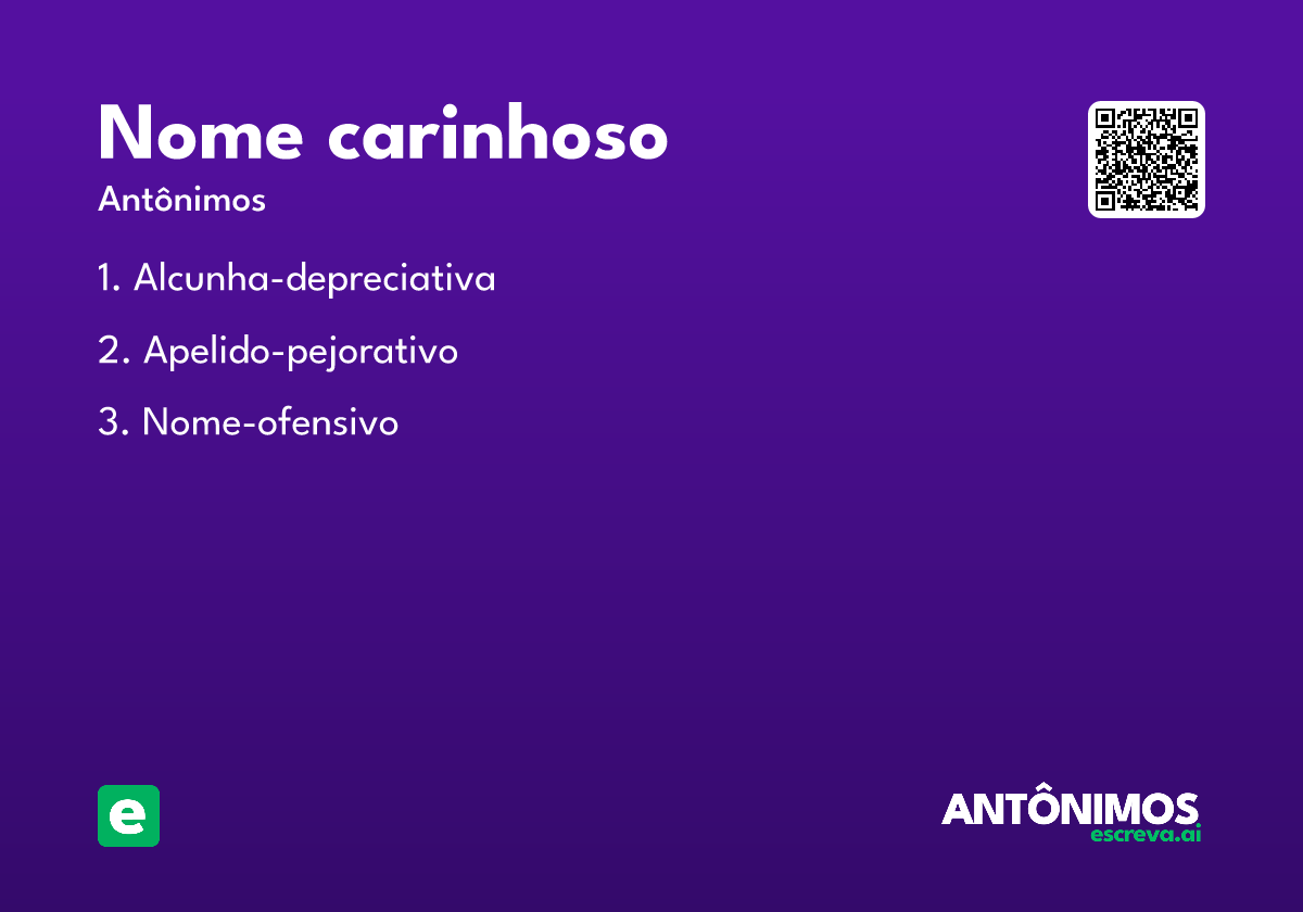 nome carinhoso