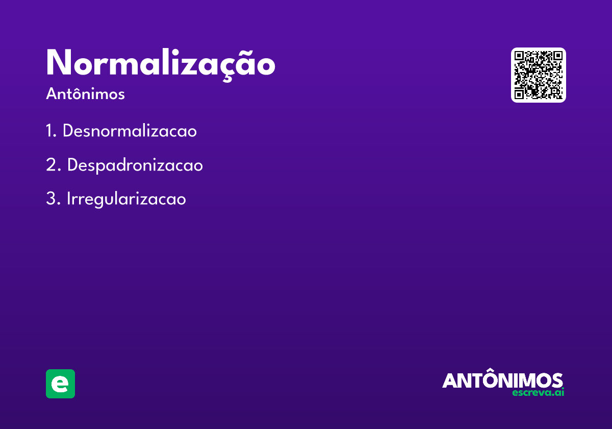 normalização