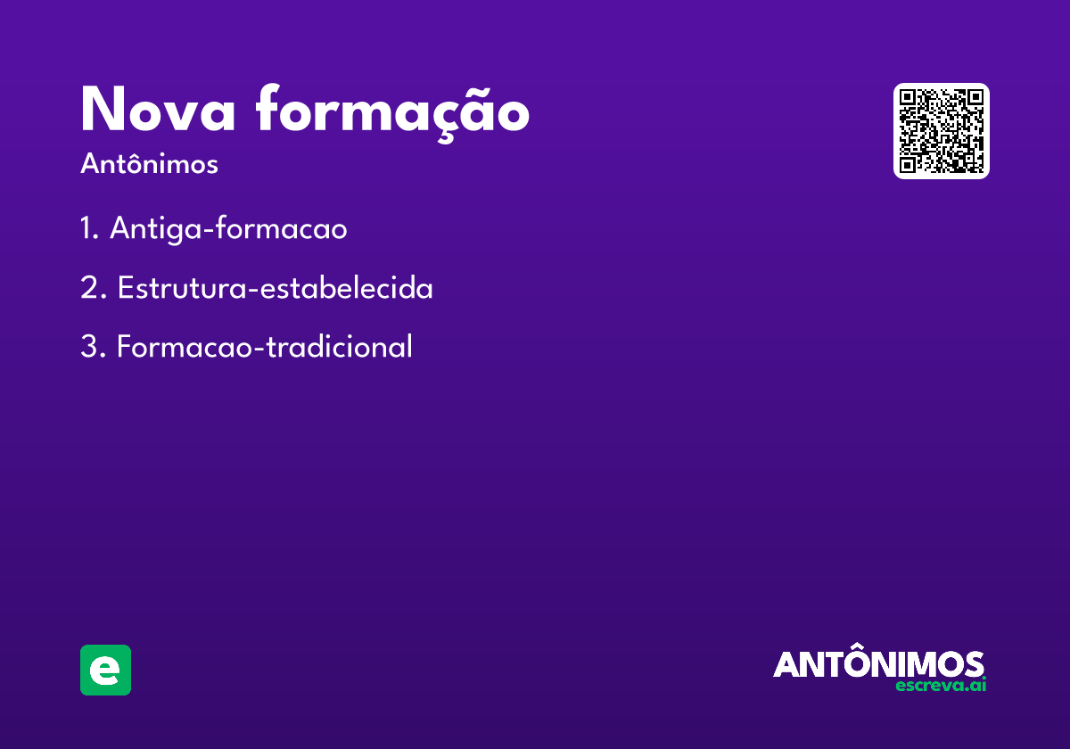 nova formação