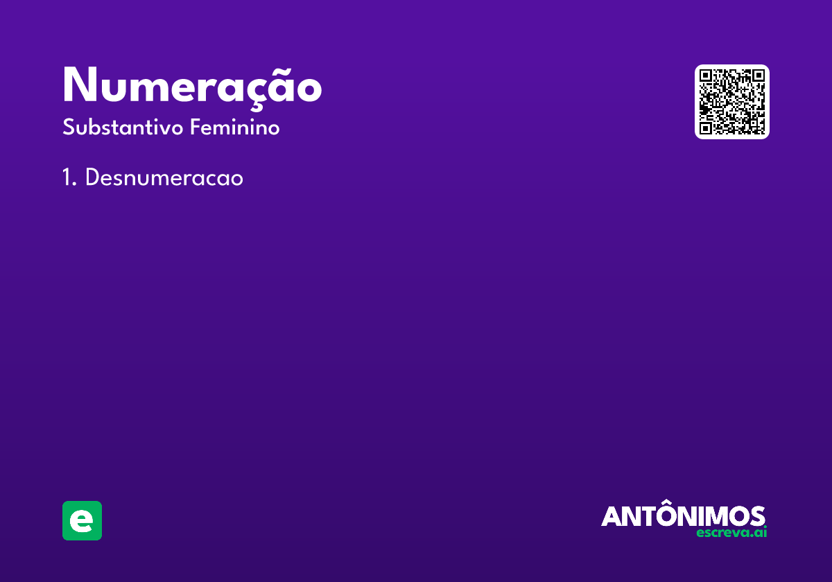 numeração