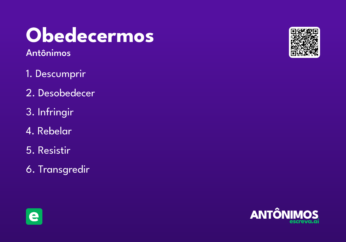 obedecermos