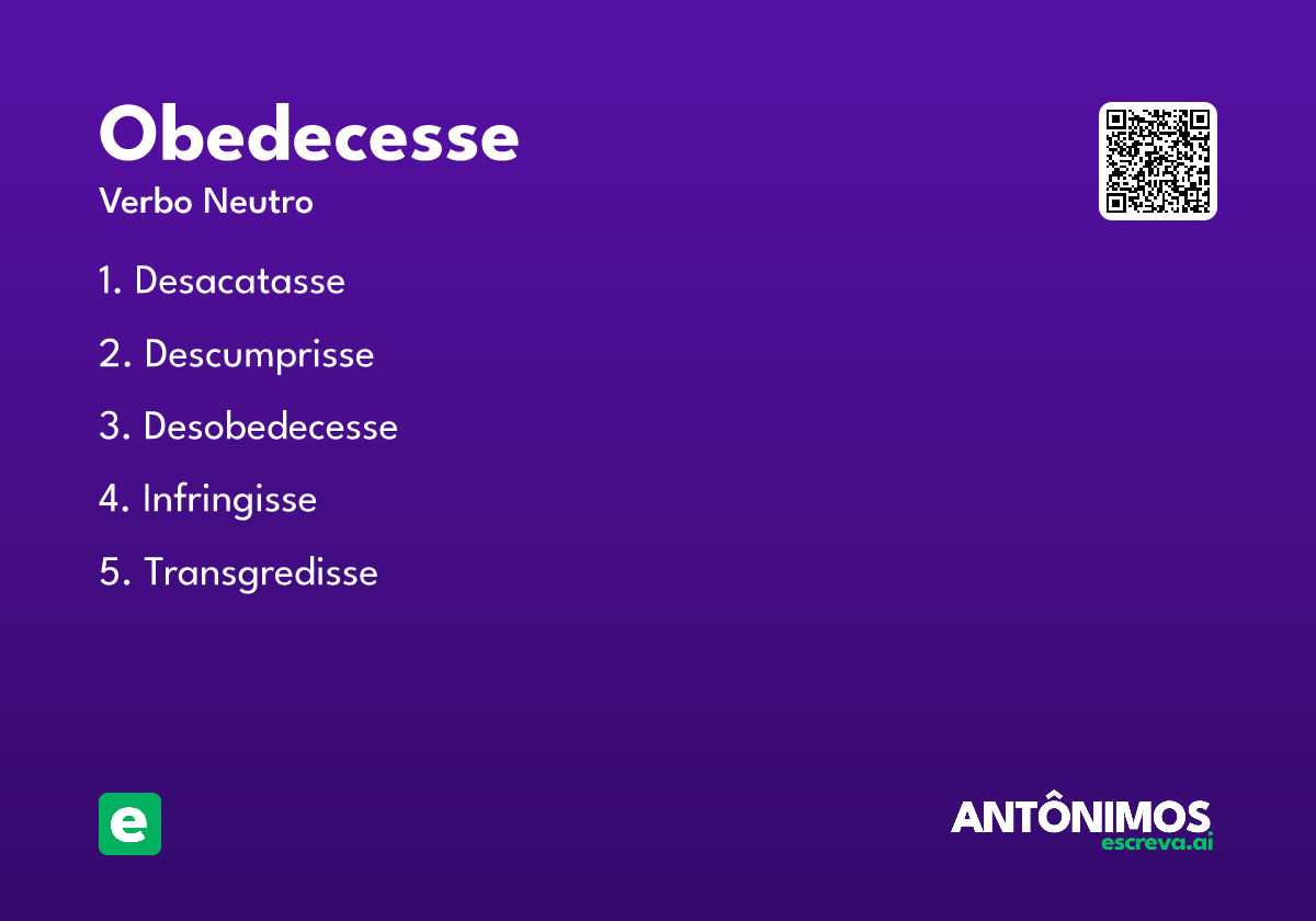 obedecesse