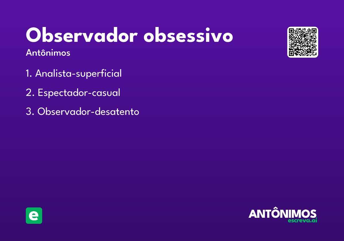observador obsessivo