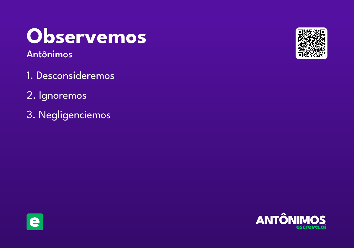 observemos