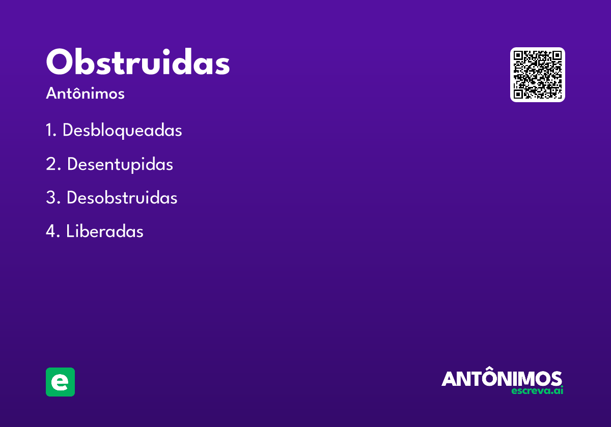 obstruidas