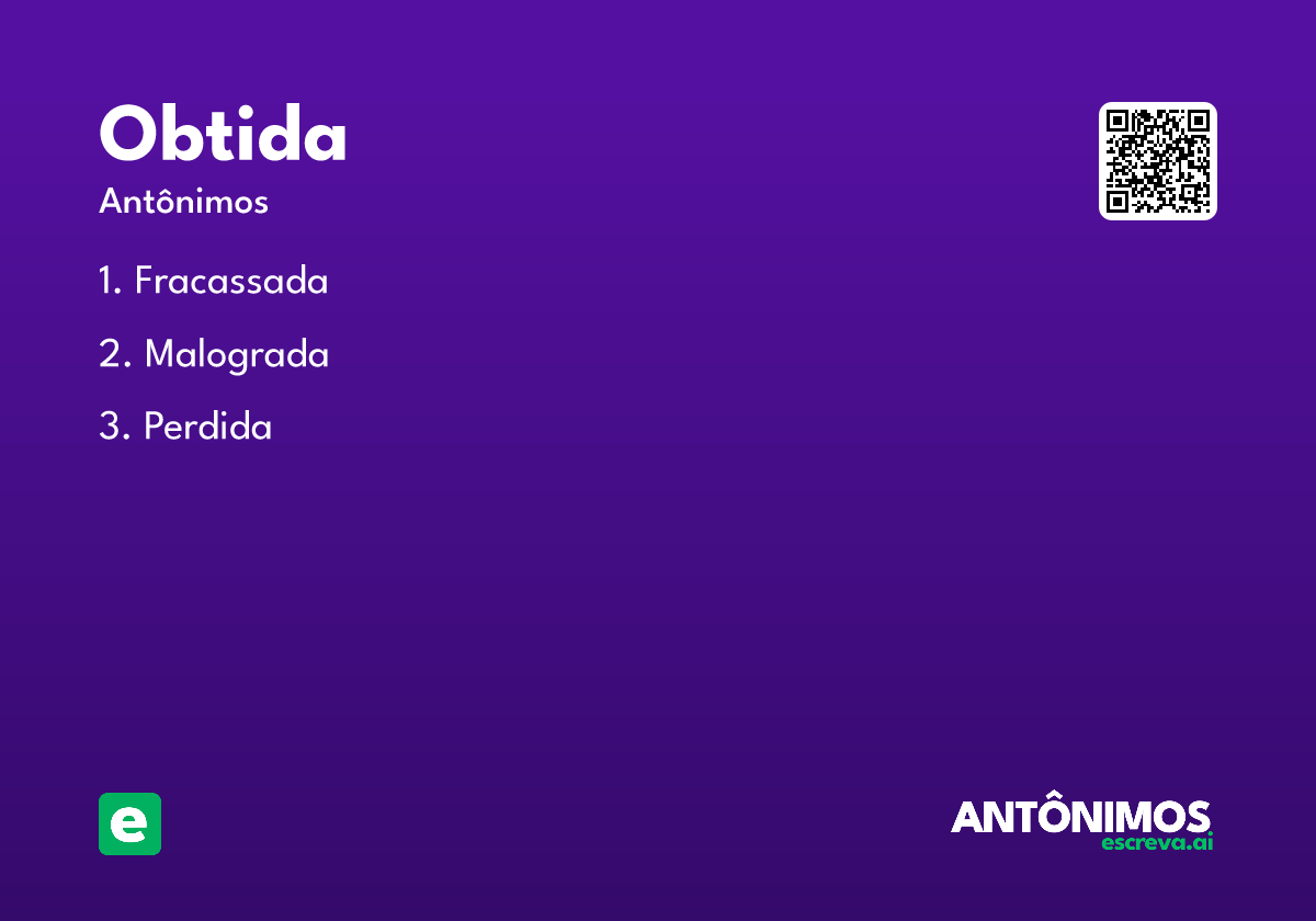 obtida