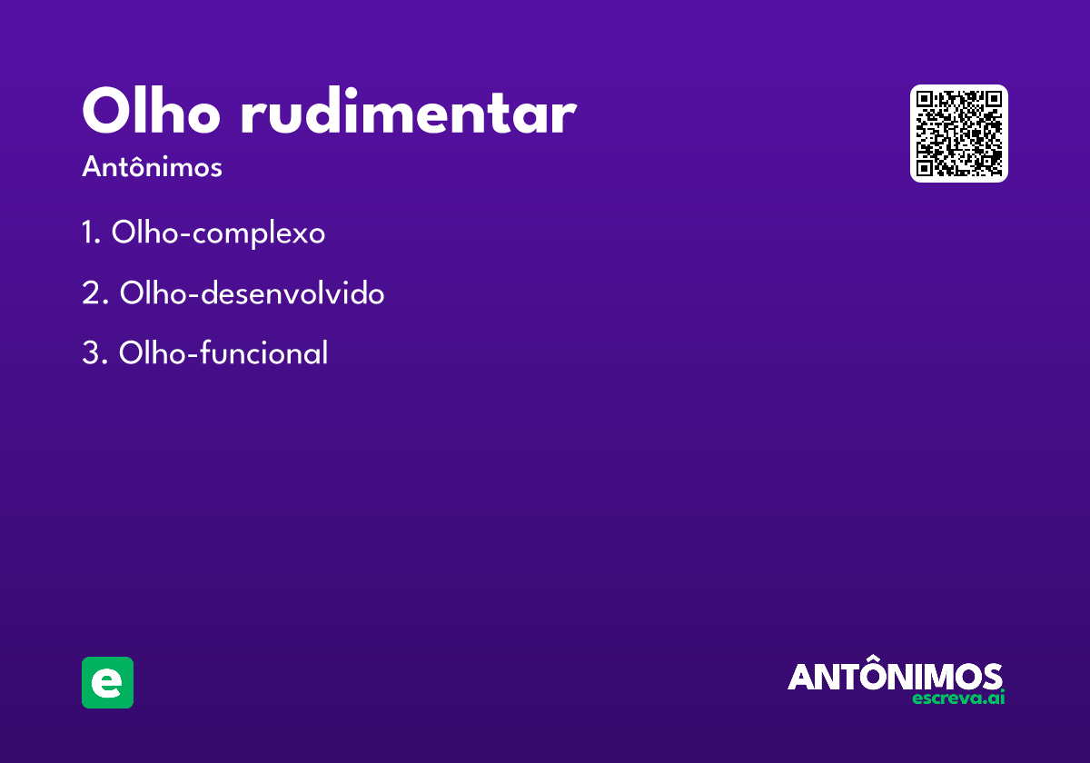 olho rudimentar