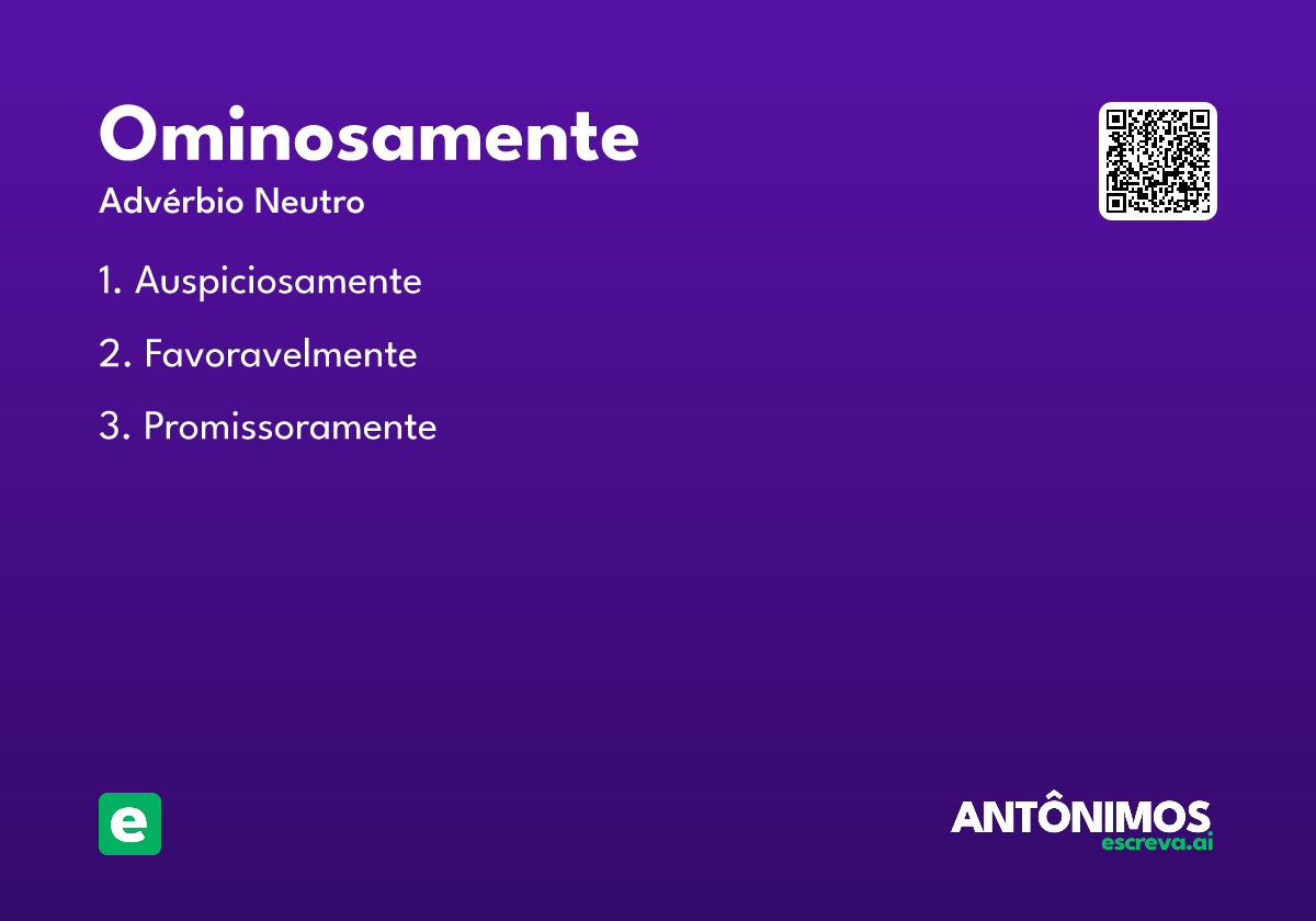 ominosamente