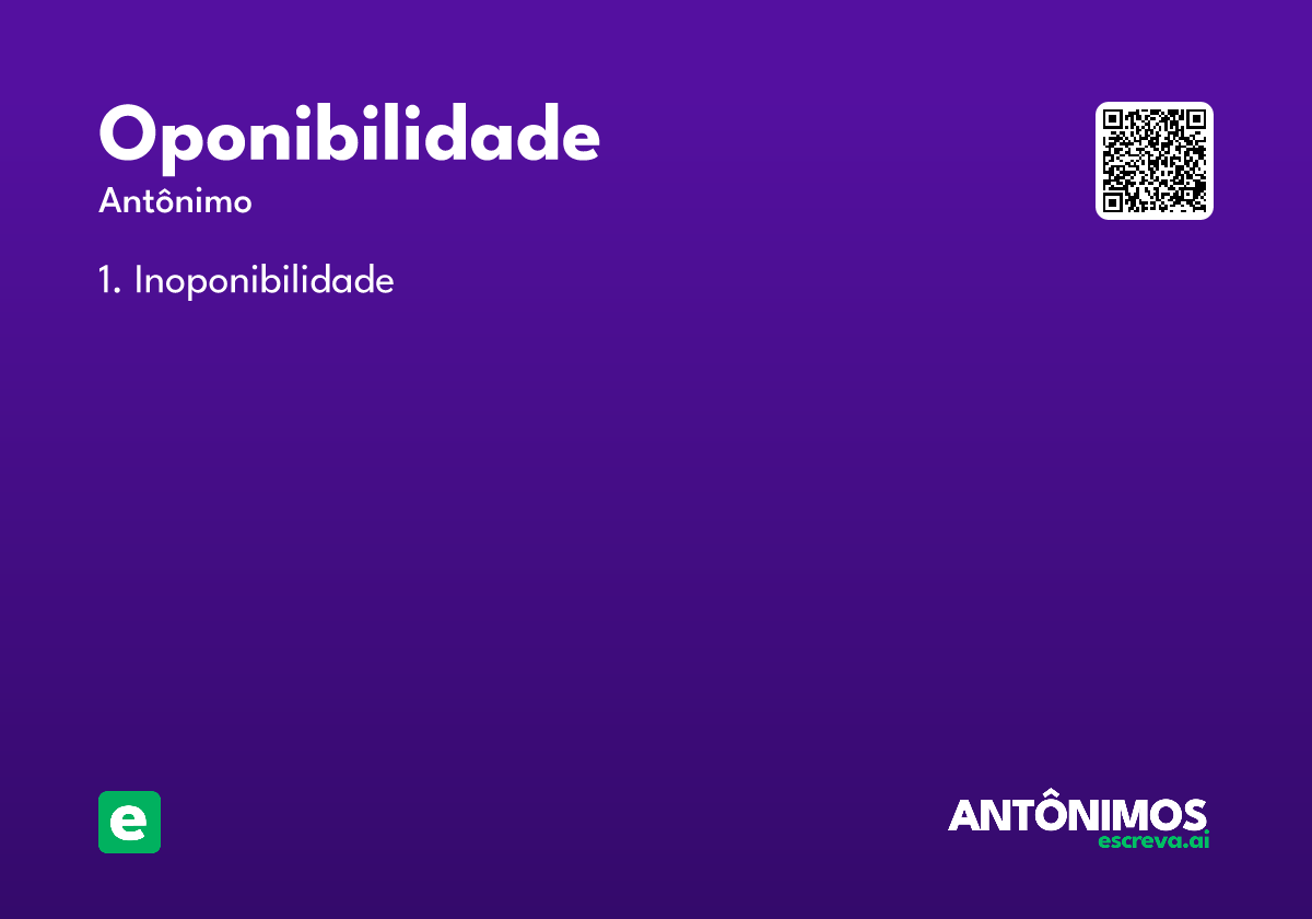 oponibilidade
