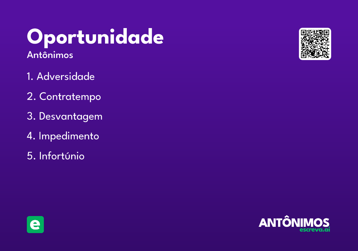 oportunidade