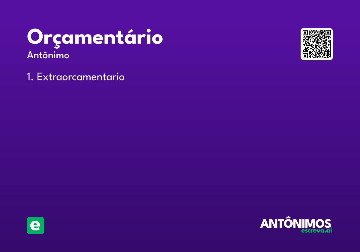 orçamentário
