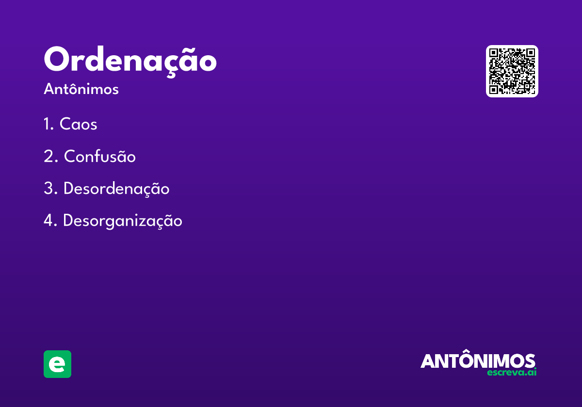 ordenação