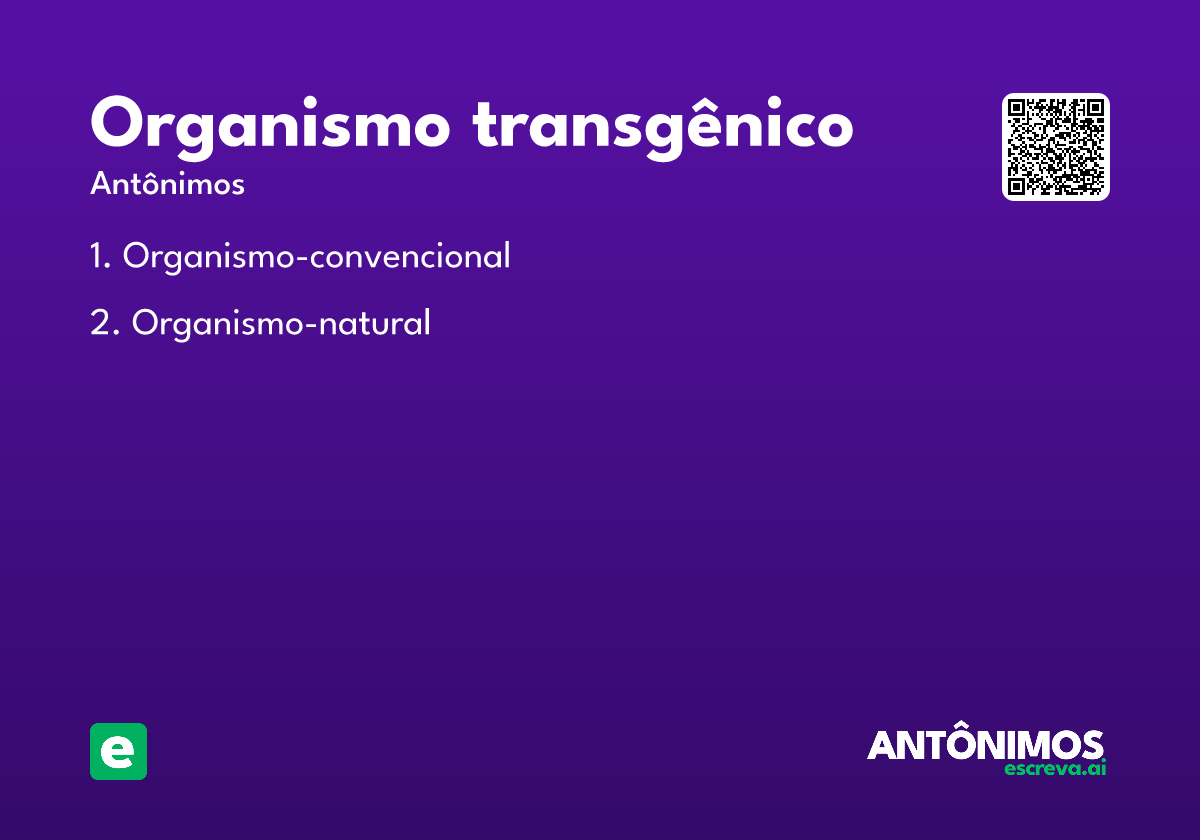 organismo transgênico
