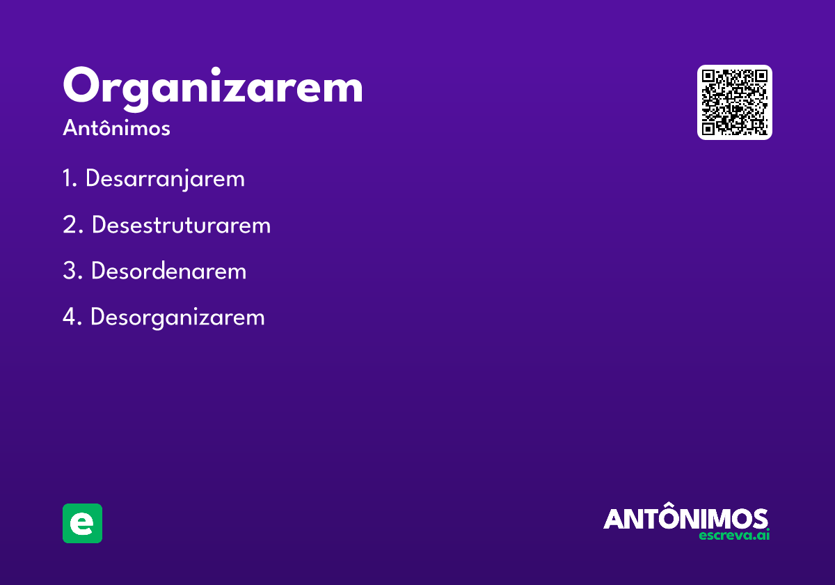 organizarem