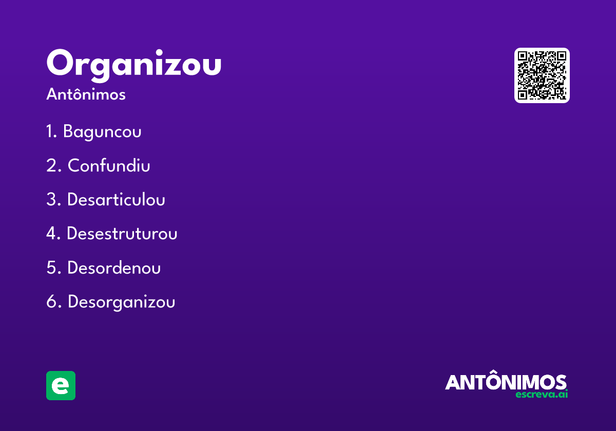 organizou