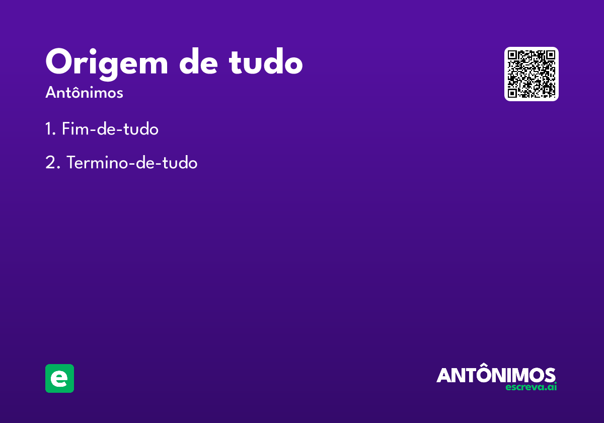 origem de tudo