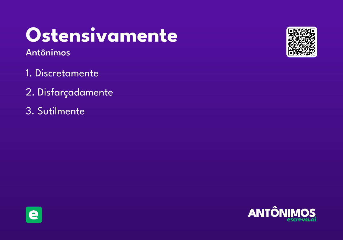ostensivamente
