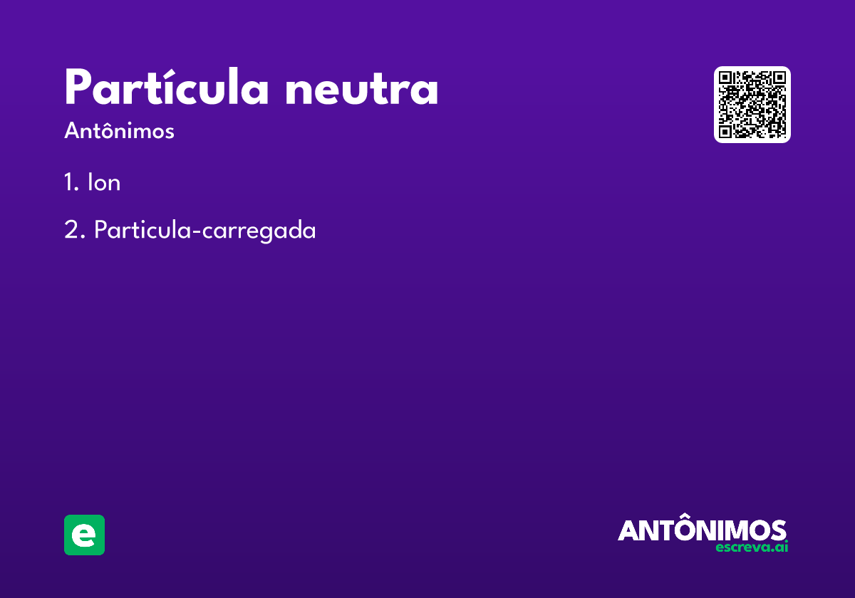 partícula neutra