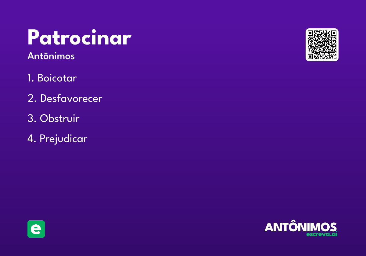 patrocinar