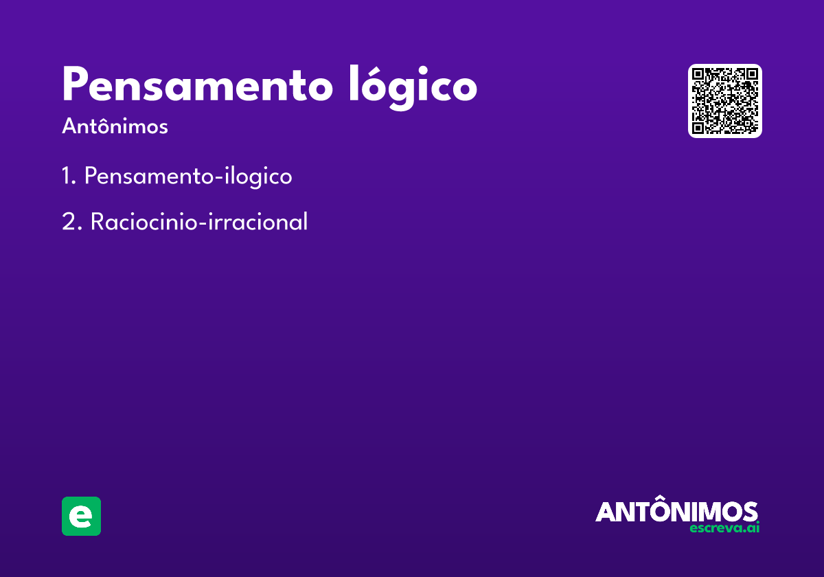 pensamento lógico