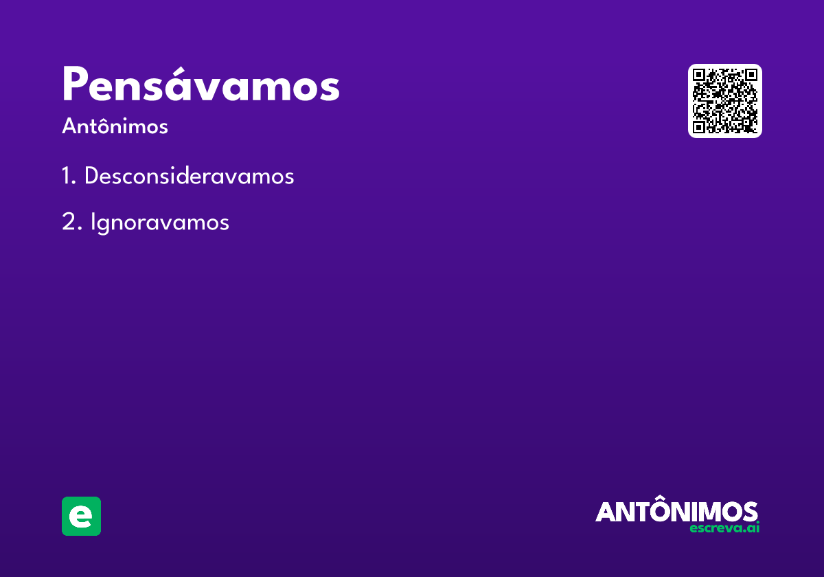 pensávamos