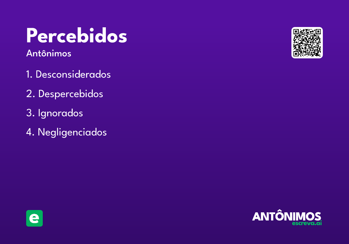 percebidos
