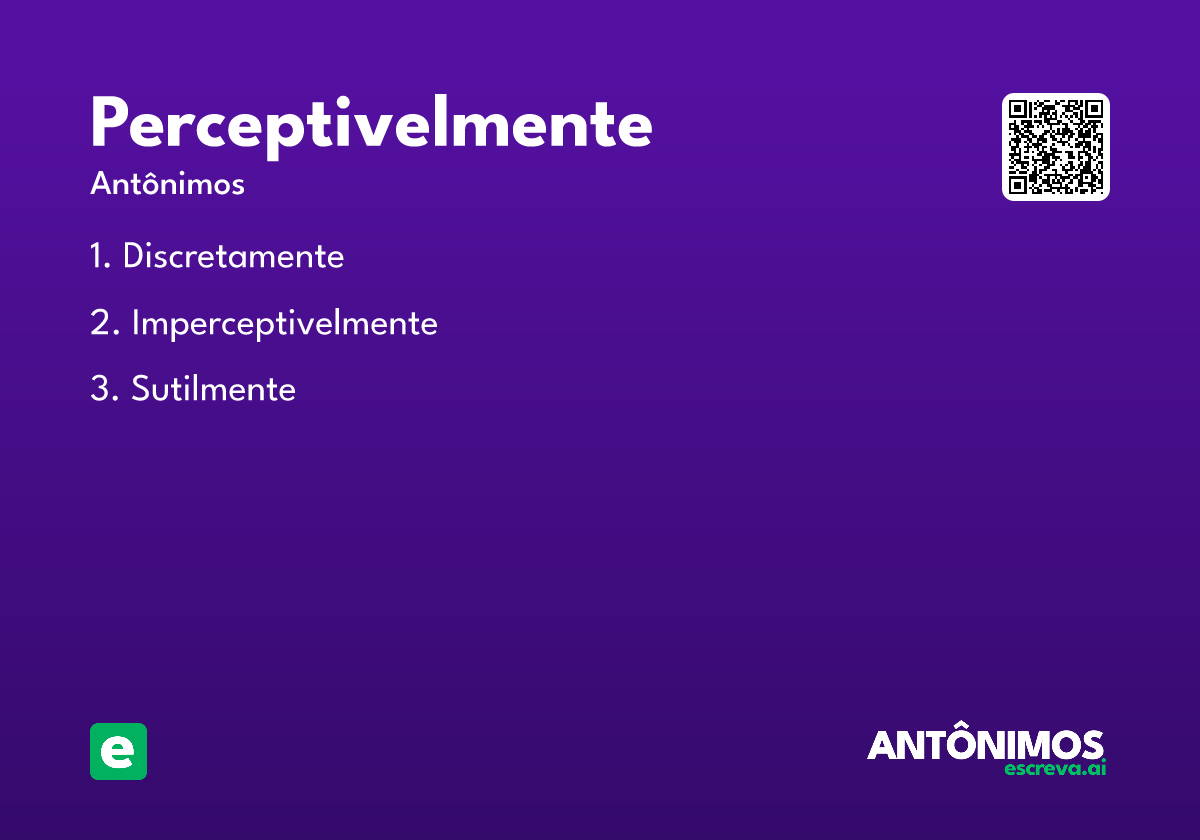 perceptivelmente