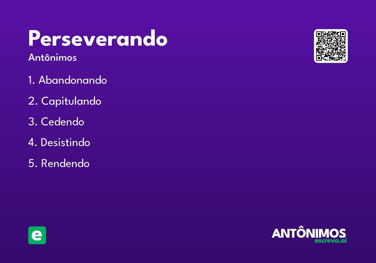perseverando