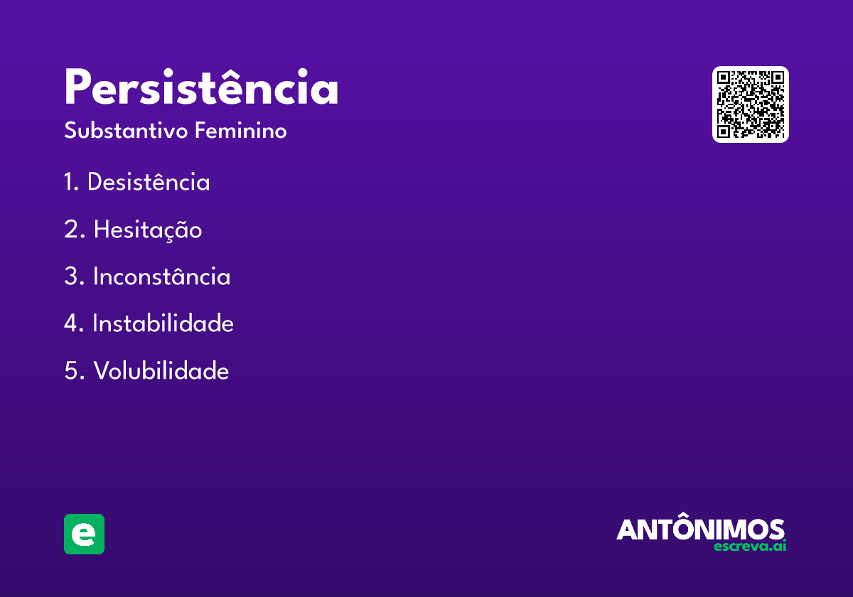 persistência
