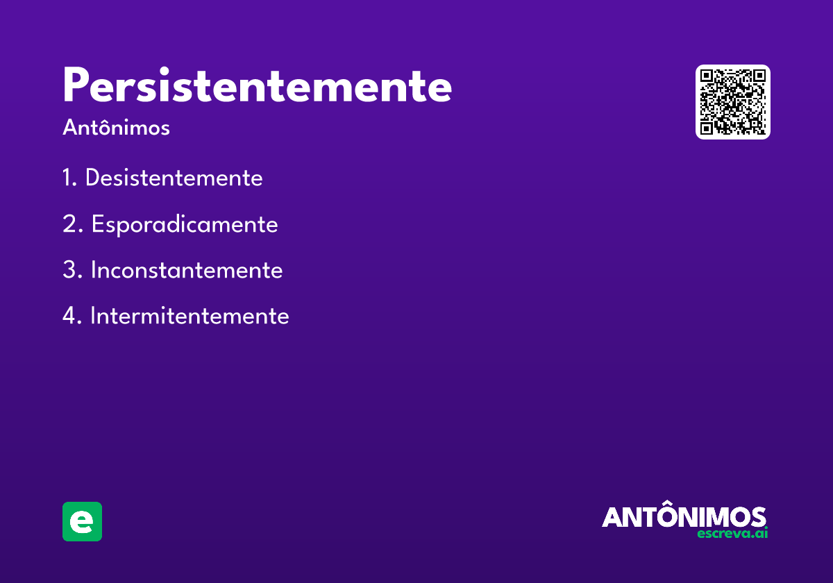 persistentemente