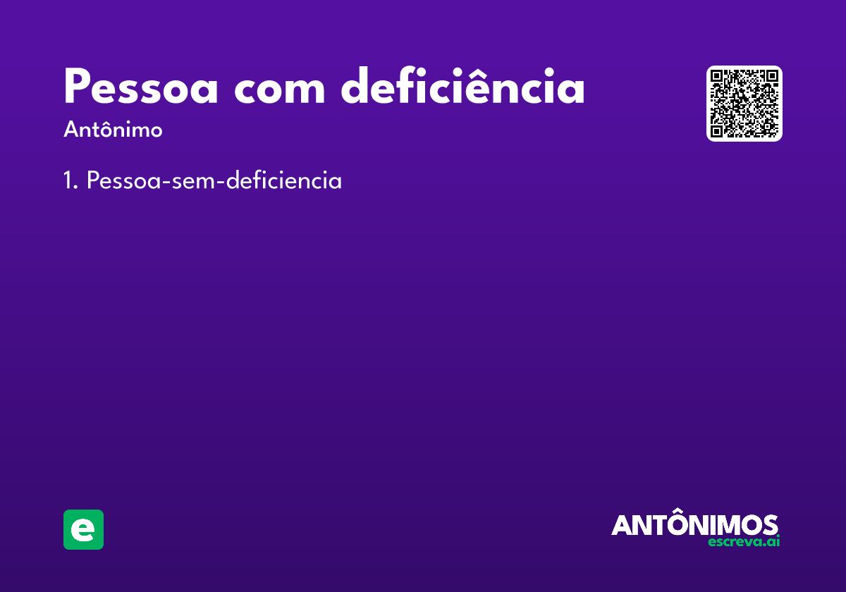 pessoa com deficiência