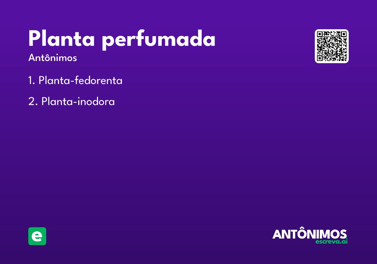planta perfumada