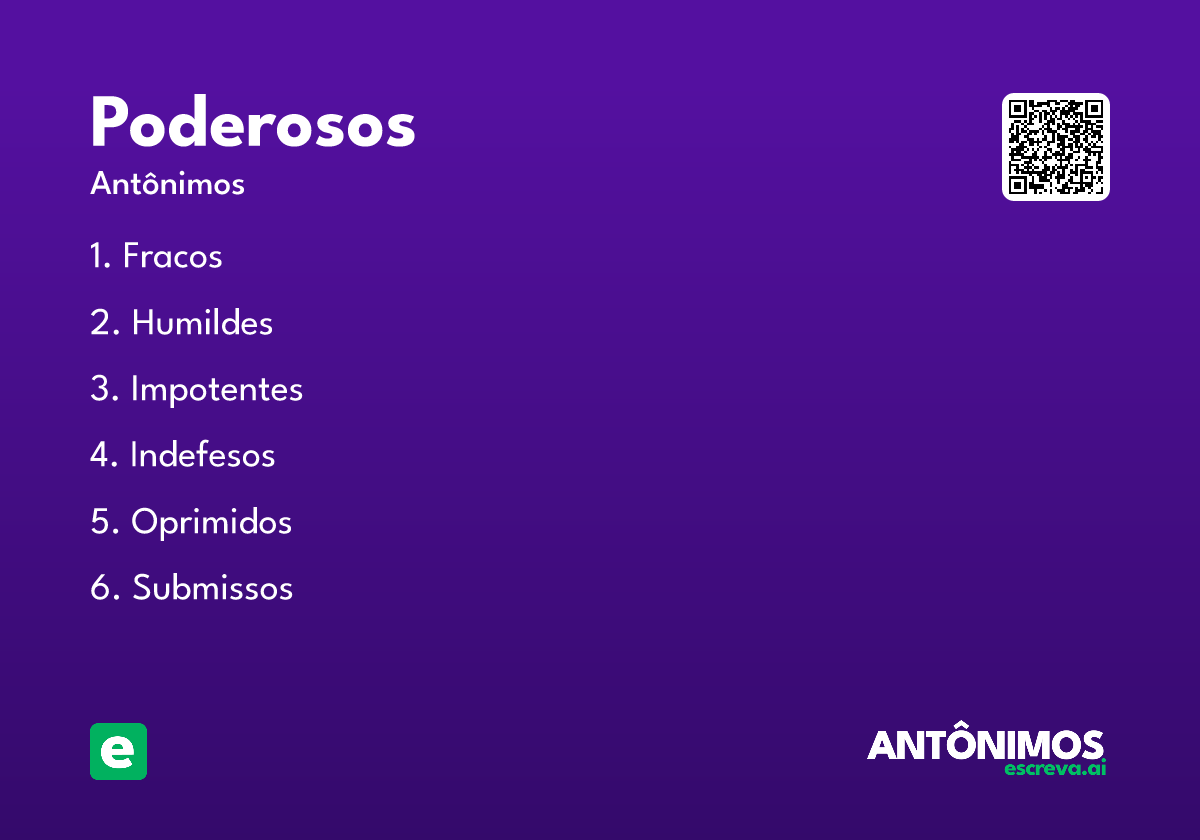 poderosos