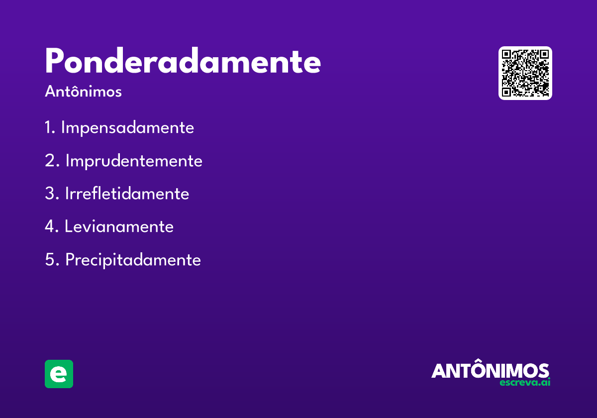 ponderadamente