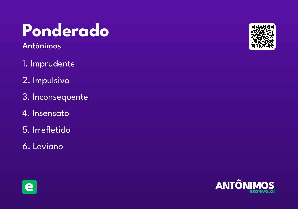 ponderado