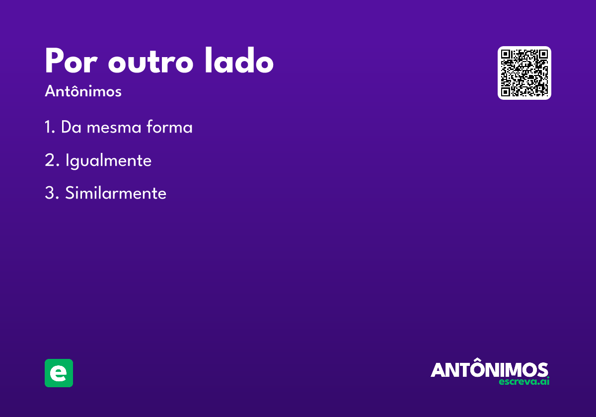 por outro lado
