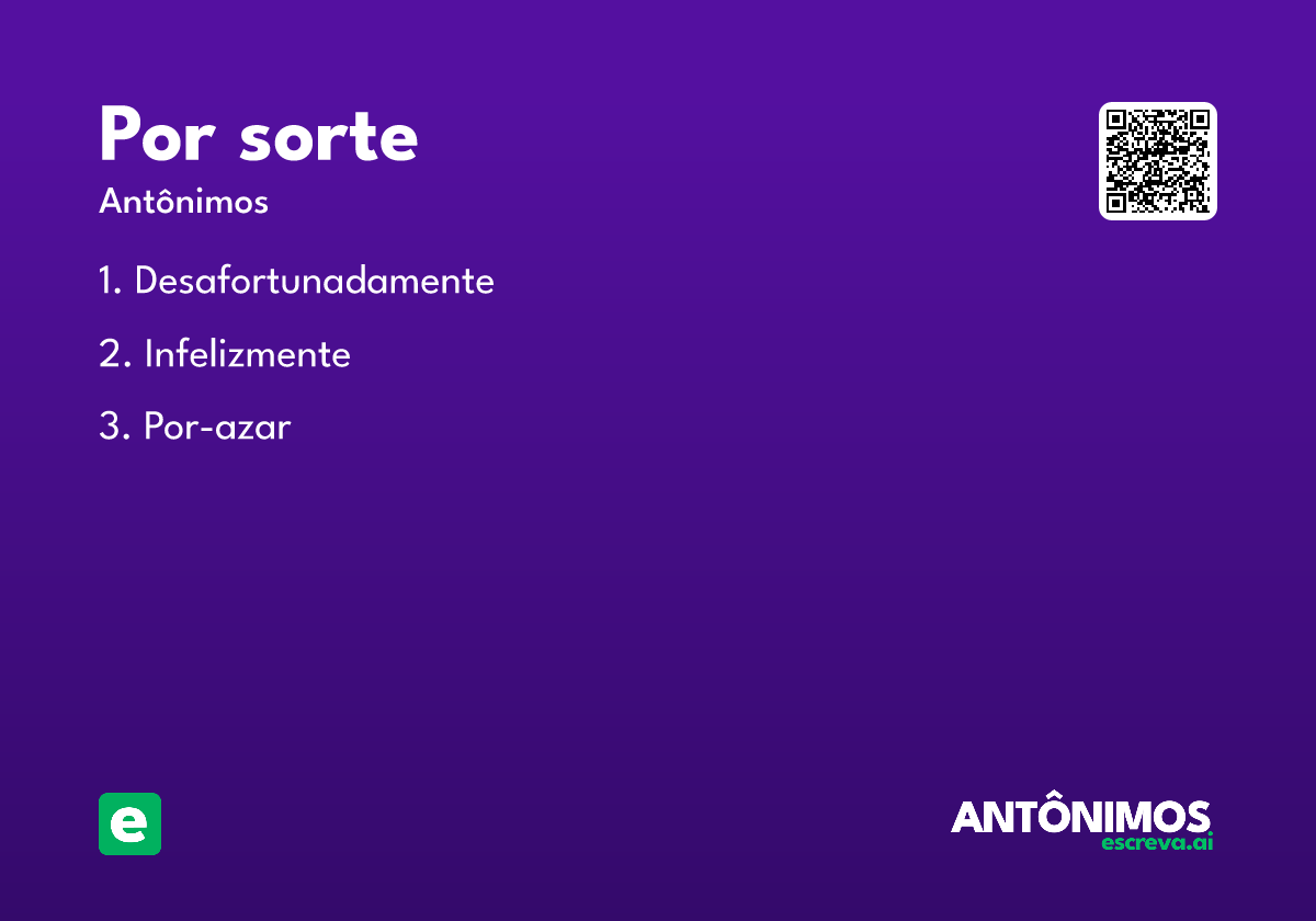 por sorte