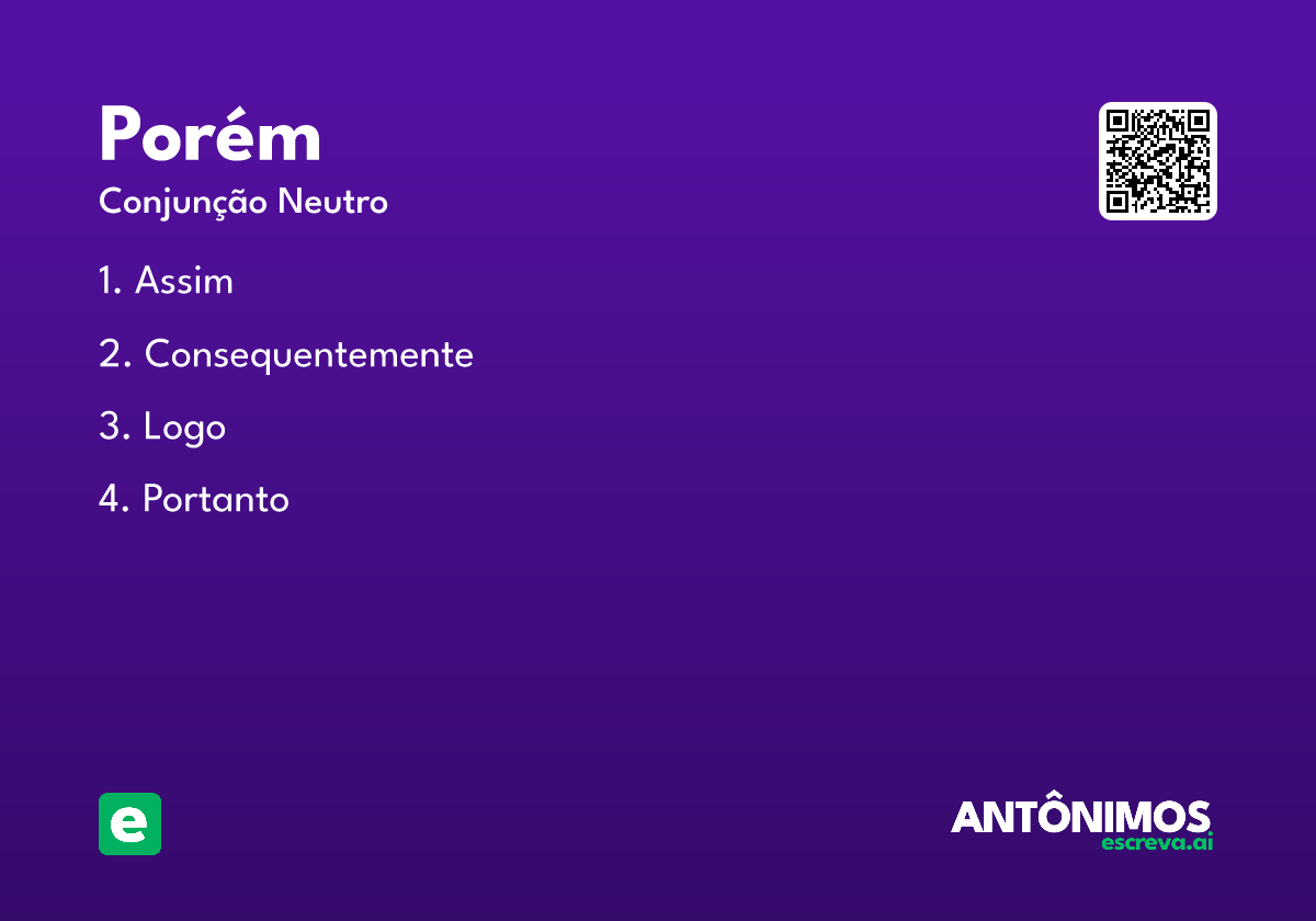 porém