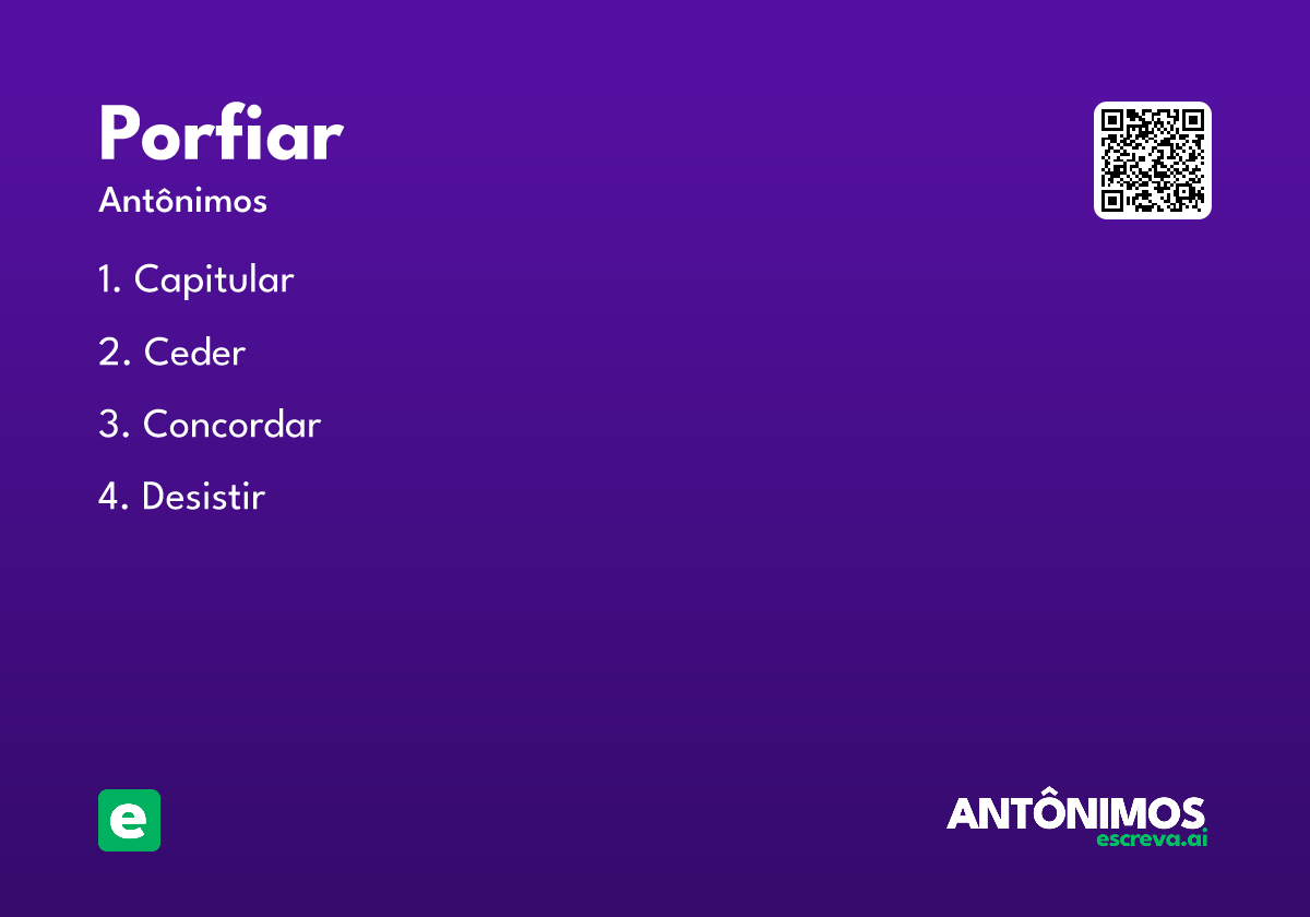 porfiar