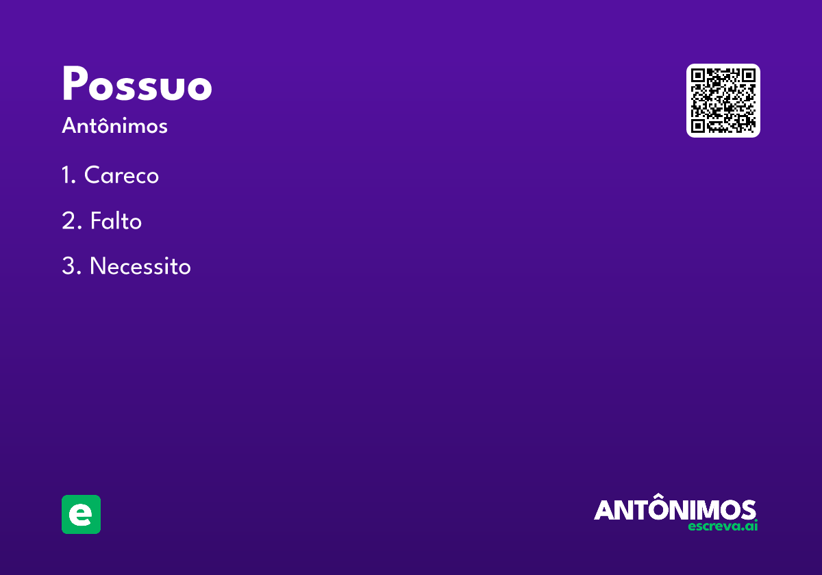 possuo