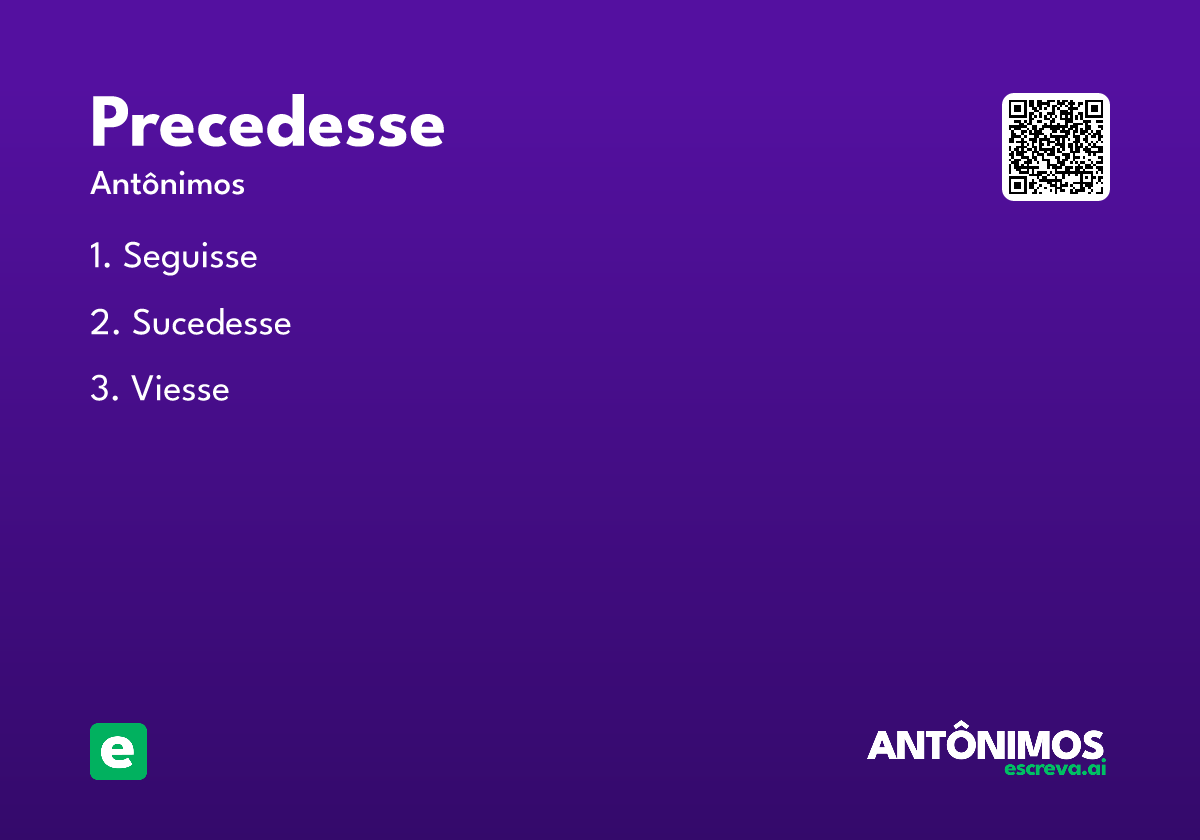 precedesse