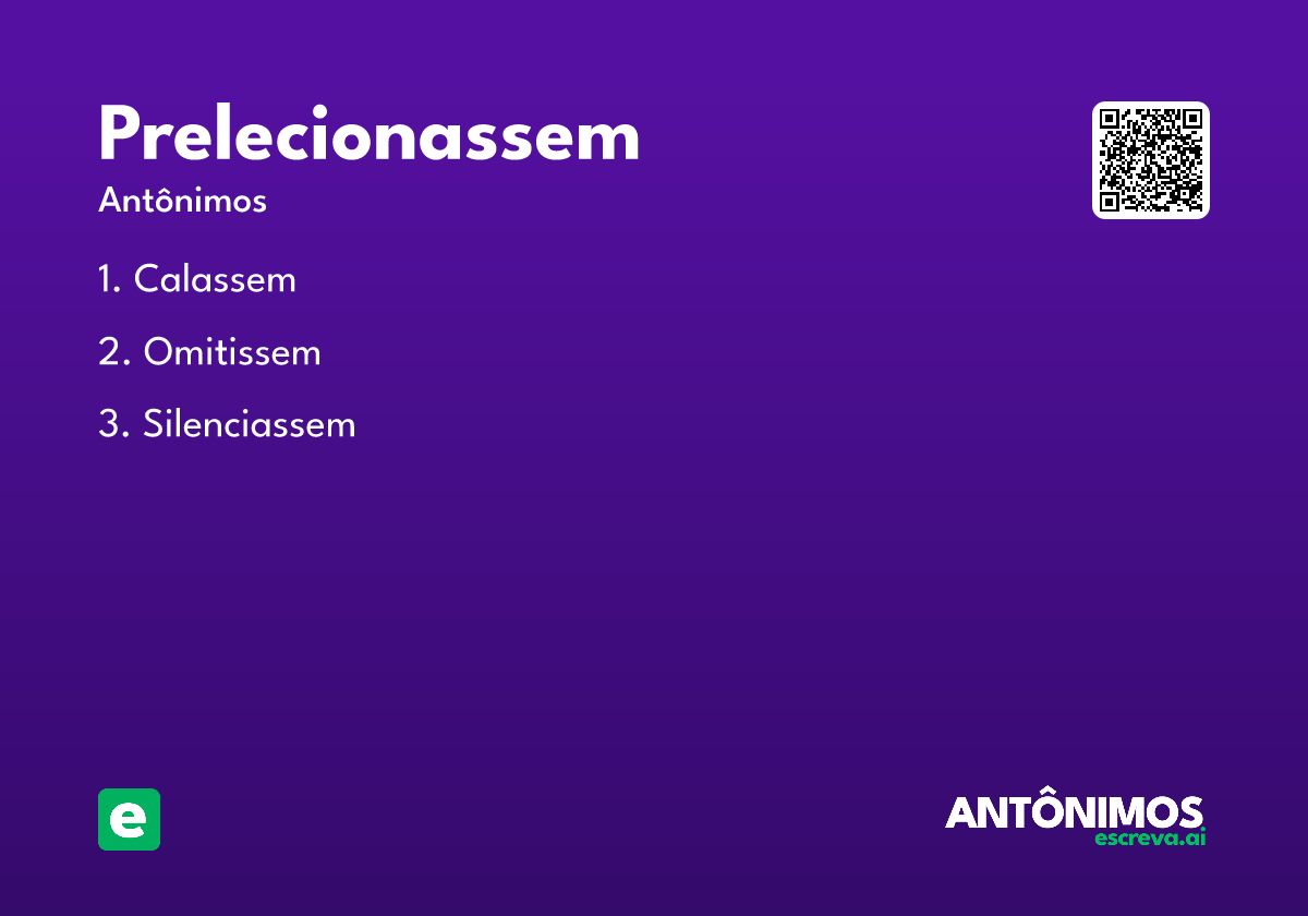 prelecionassem