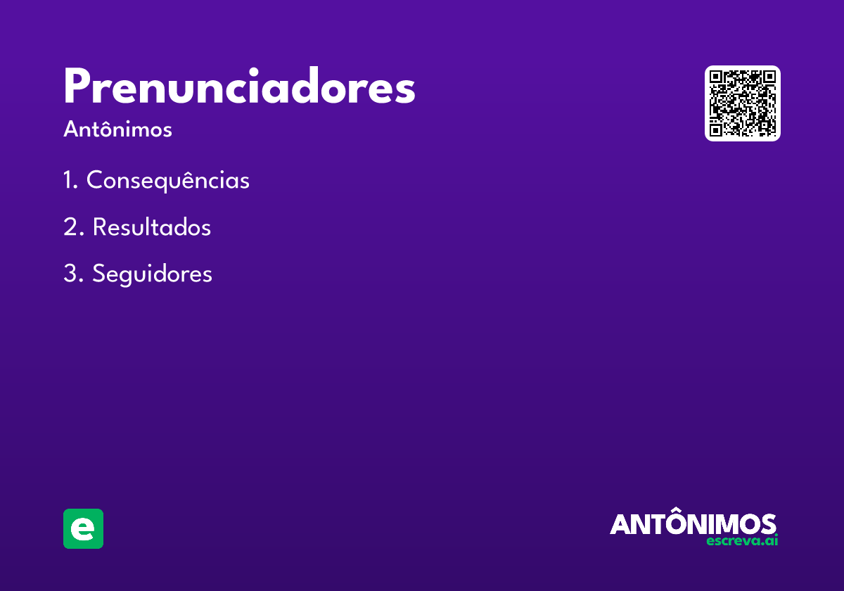 prenunciadores