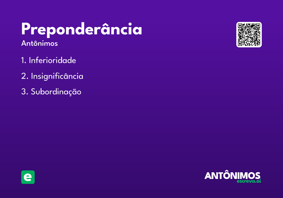 preponderância